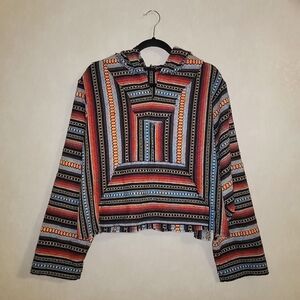 Handmade Tribal Print Baja Hoodie